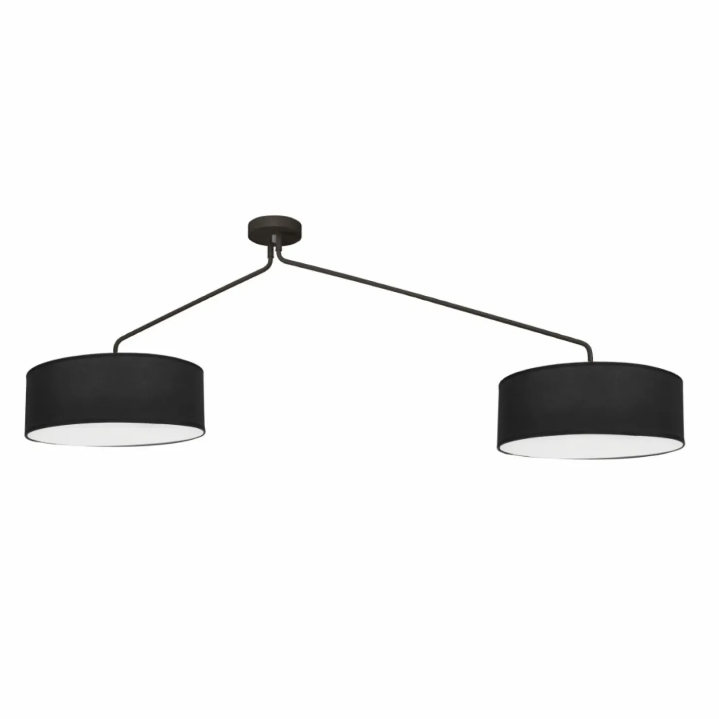 Store Sklep Kaja Wyjątkowa, czarna lampa sufitowa z abażurami 7950 | Kaja Oświetlenie czarny
