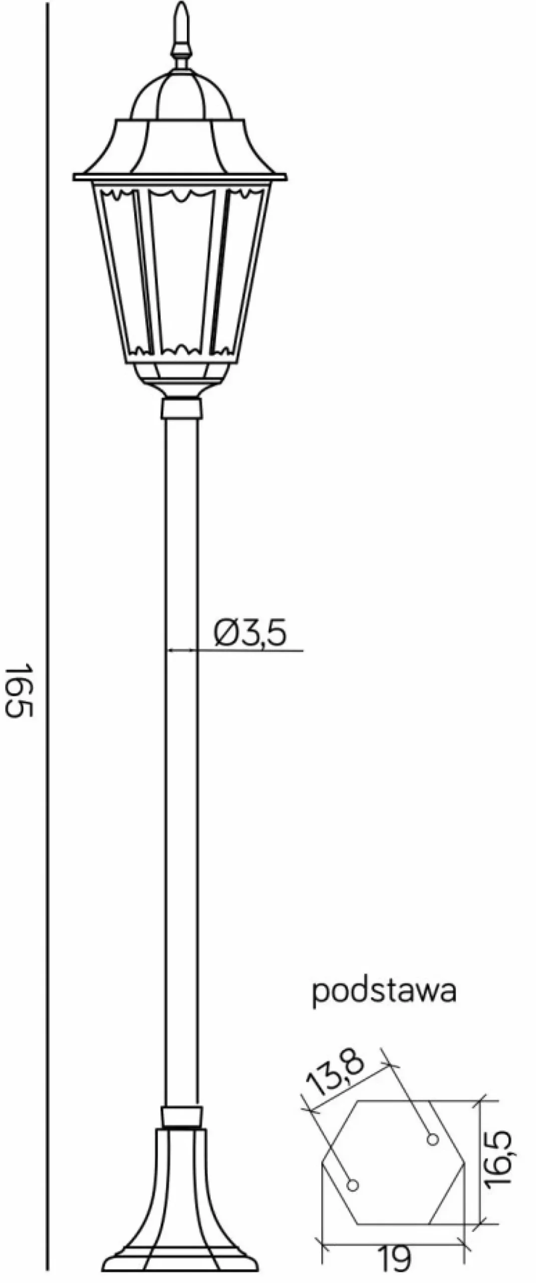 Wyjątkowa lampa ogrodowa K 5002/1/H z serii RETRO CLASSIC II | Kaja Oświetlenie*Sklep Kaja Shop