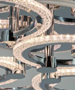 Hot Sklep Kaja Wyjątkowa lampa sufitowa, oświetlenie ledowe DRS2032/6 z serii RING chrom
