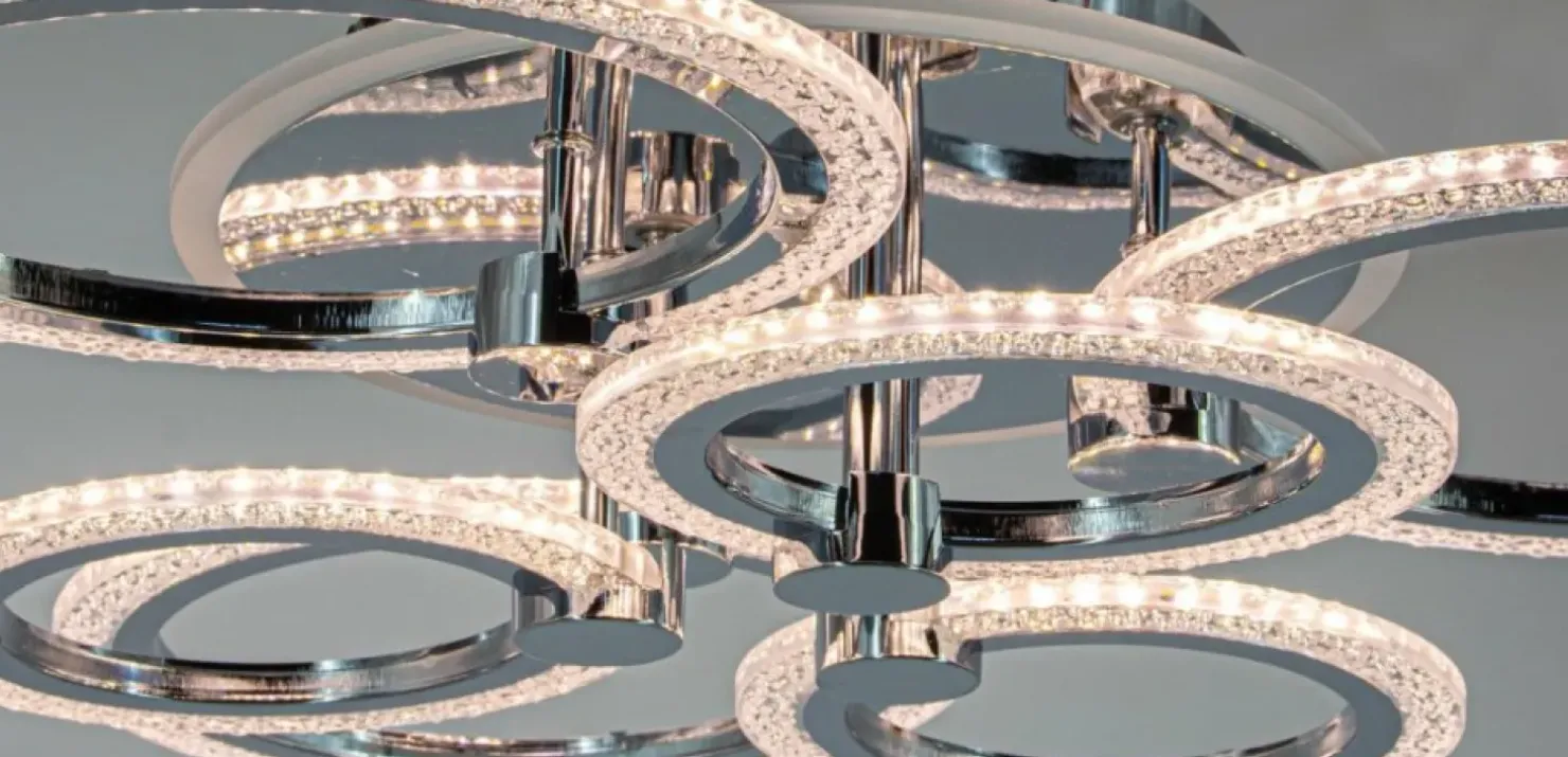Hot Sklep Kaja Wyjątkowa lampa sufitowa, oświetlenie ledowe DRS2032/6 z serii RING chrom