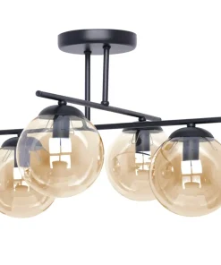 Store Sklep Kaja Wyjątkowa lampa sufitowa z czterema kloszami K-5161 z serii DELTA