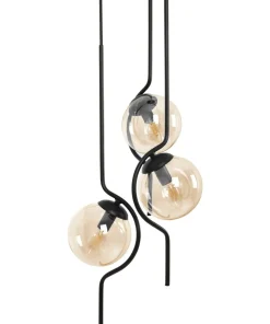 Cheap Sklep Kaja Wyjątkowa lampa wisząca do salonu, trzy klosze K-5338 z serii VELA