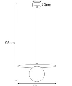 Online Sklep Kaja Wyjątkowa lampa wisząca do stylowej sypialni K-5451 z serii ROBIN