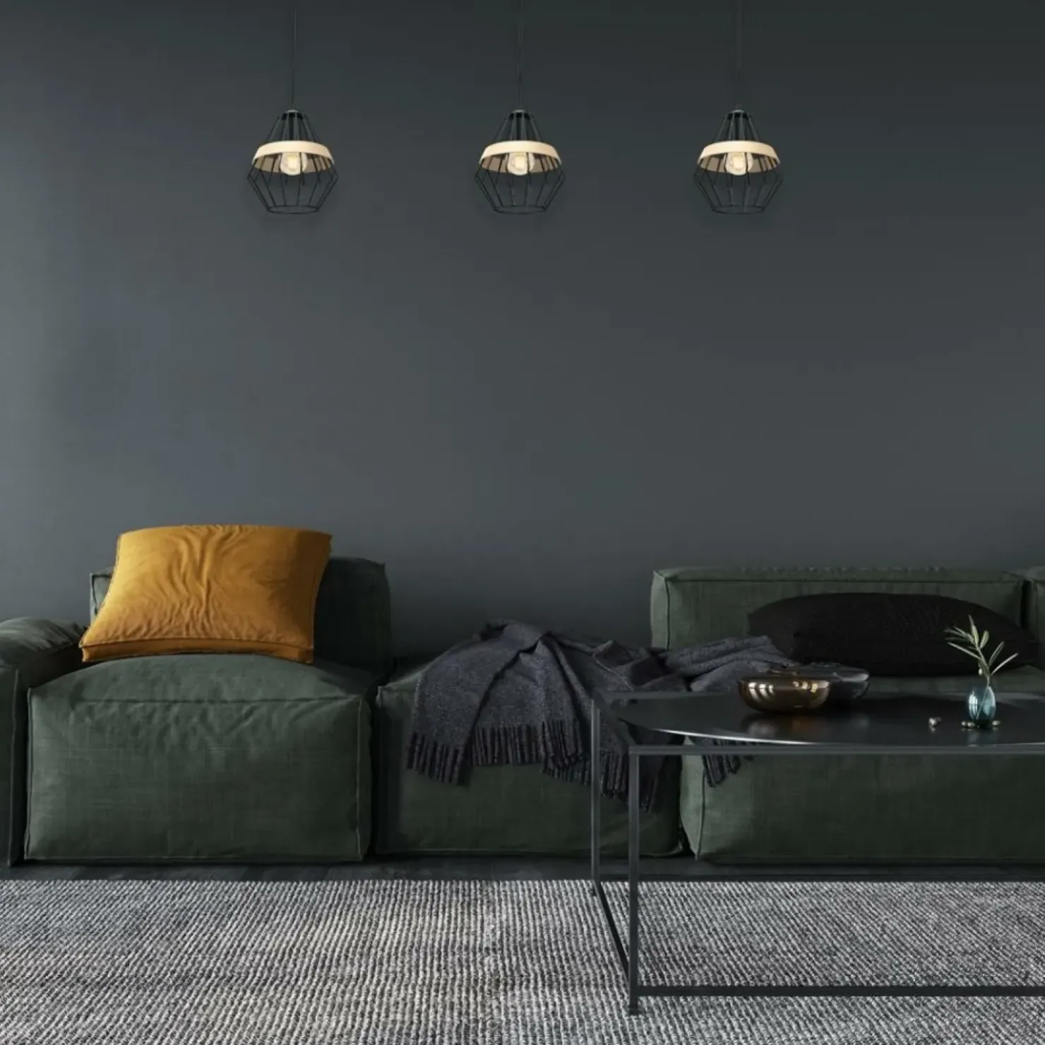 Sale Sklep Kaja Wyjątkowa lampa wisząca z regulowaną wysokością MLP5524 z serii CLIFF | Kaja Ośw
