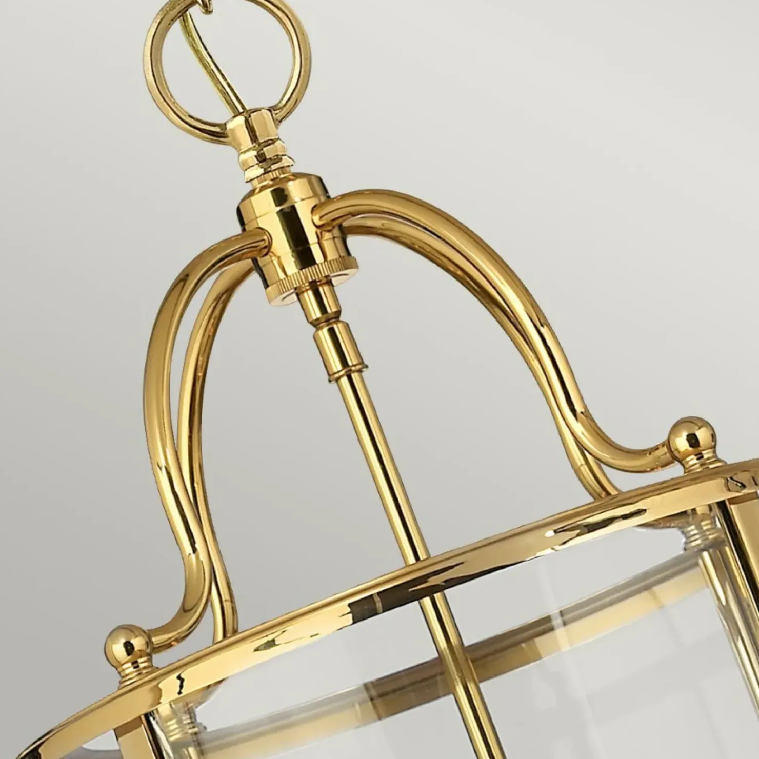Wyjątkowa lampa wisząca, złota oprawa HK-GENTRY-P-M-PB z serii GENTRY*Sklep Kaja Discount