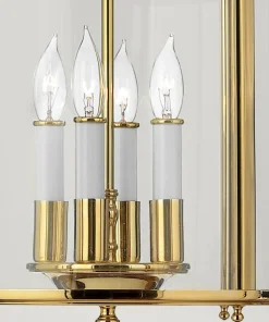 Wyjątkowa lampa wisząca, złota oprawa HK-GENTRY-P-M-PB z serii GENTRY*Sklep Kaja Discount