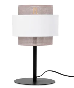 Wyjątkowa lampka stołowa z dwuczęściowym abażurem K-5276 z serii CEZAR*Sklep Kaja Outlet