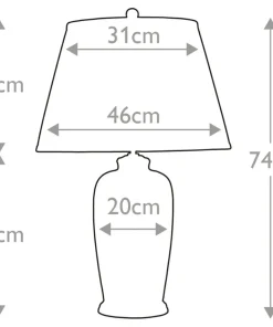 Wymyślna lampa stołowa z abażurem BLACKBIRDS-TL z serii BLACK BIRDS*Sklep Kaja Fashion
