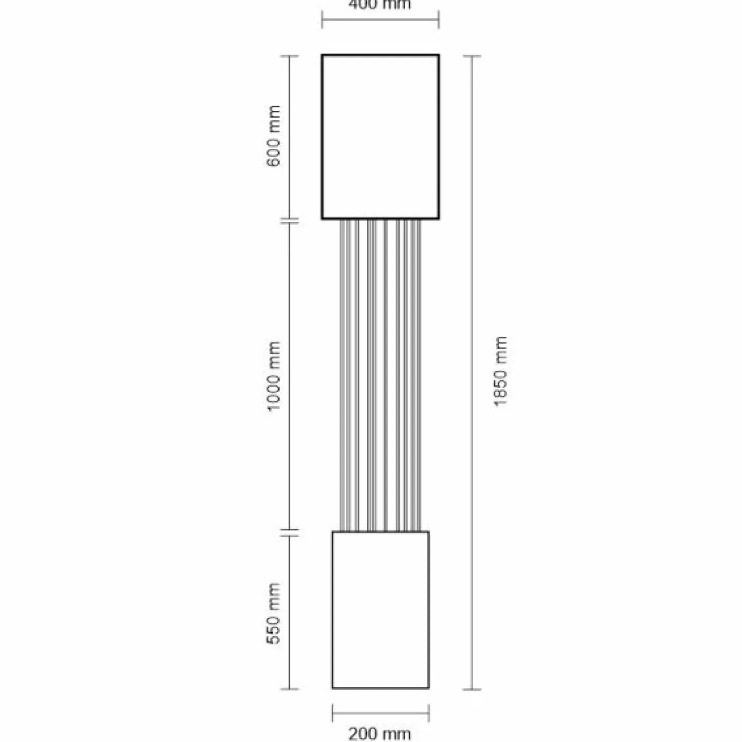 Wysoka, abażurowa lampa podłogowa loft 185cm ANT 9008 IHI | Kaja*Sklep Kaja Flash Sale