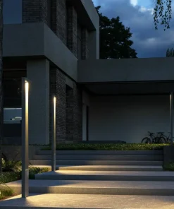 Wysoka lampa do ogrodu, ramka LED 200cm O425FL-L25GF BONN*Sklep Kaja Online