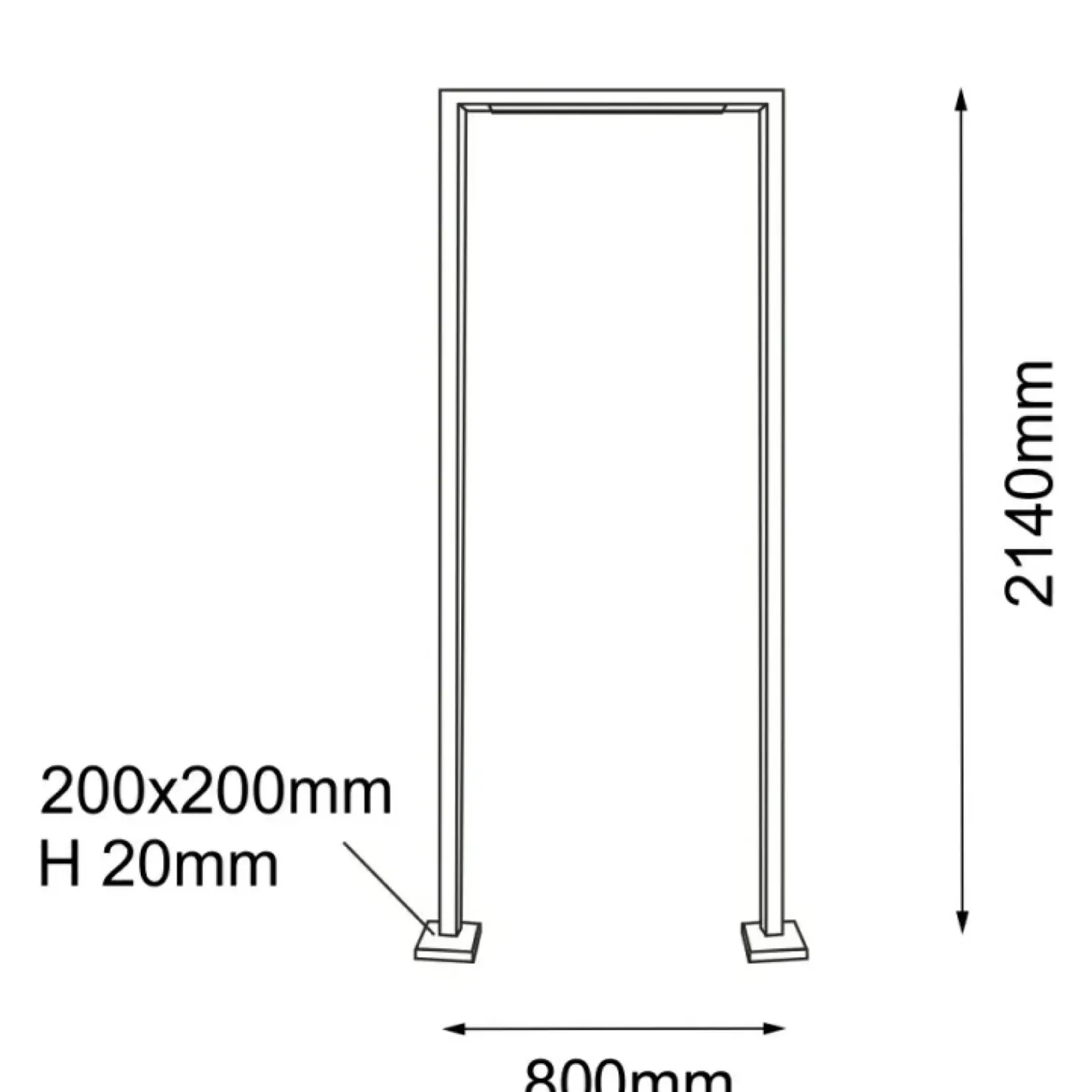 Wysoka lampa nad wejście do ogrodu 214cm ANT 9929 TAKETA | Kaja*Sklep Kaja New