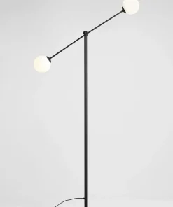 Wysoka lampa podłogowa czarna z kloszami 1081A1 OHIO | Kaja*Sklep Kaja Shop