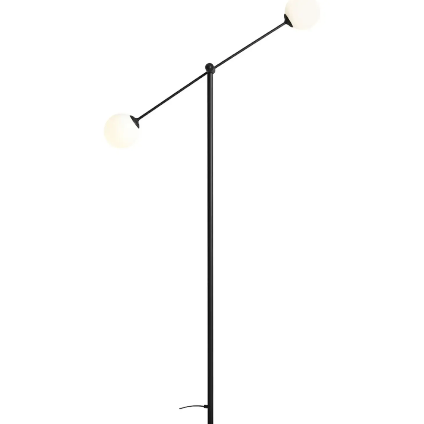 Wysoka lampa podłogowa czarna z kloszami 1081A1 OHIO | Kaja*Sklep Kaja Shop