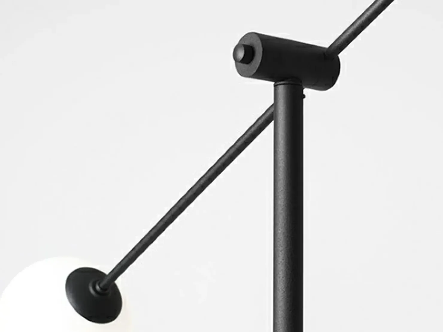 Wysoka lampa podłogowa czarna z kloszami 1081A1 OHIO | Kaja*Sklep Kaja Shop