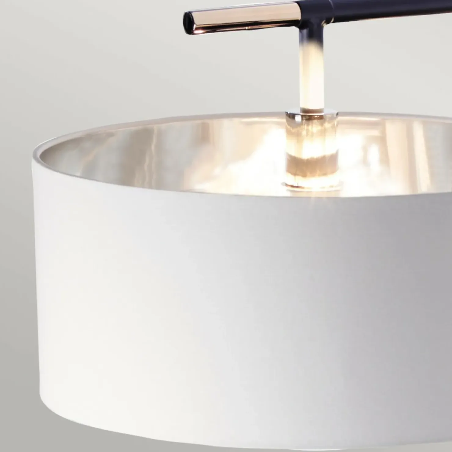 Wysoka lampa podłogowa z abażurem BALANCE-FL-BKPN z serii BALANCE*Sklep Kaja Shop