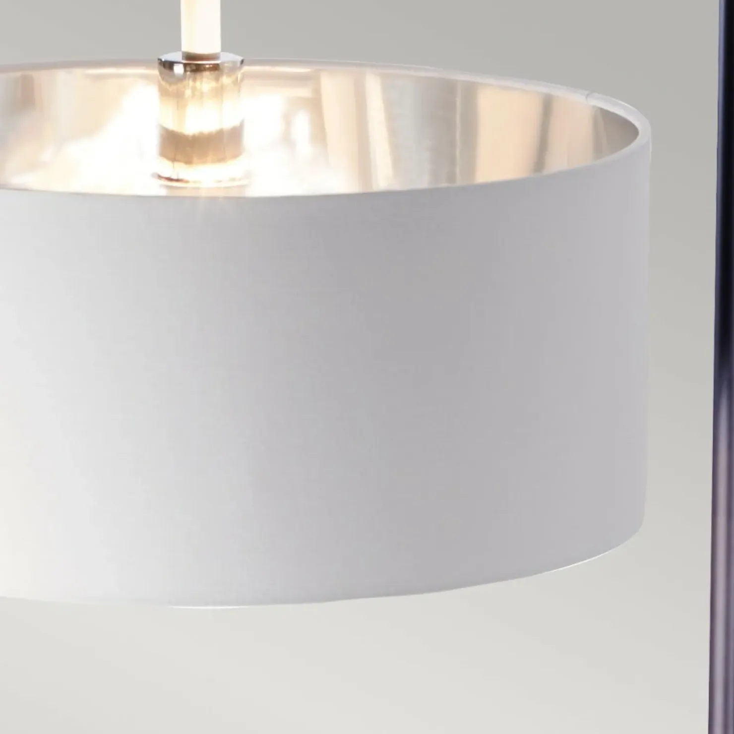 Wysoka lampa podłogowa z abażurem BALANCE-FL-BKPN z serii BALANCE*Sklep Kaja Shop