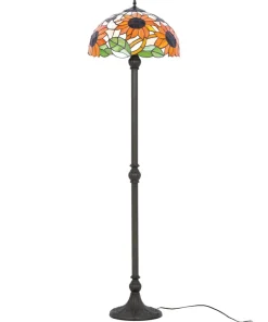 Wysoka lampa podłogowa z okazałym kloszem K-F16814 z serii SUNFLOWER*Sklep Kaja New
