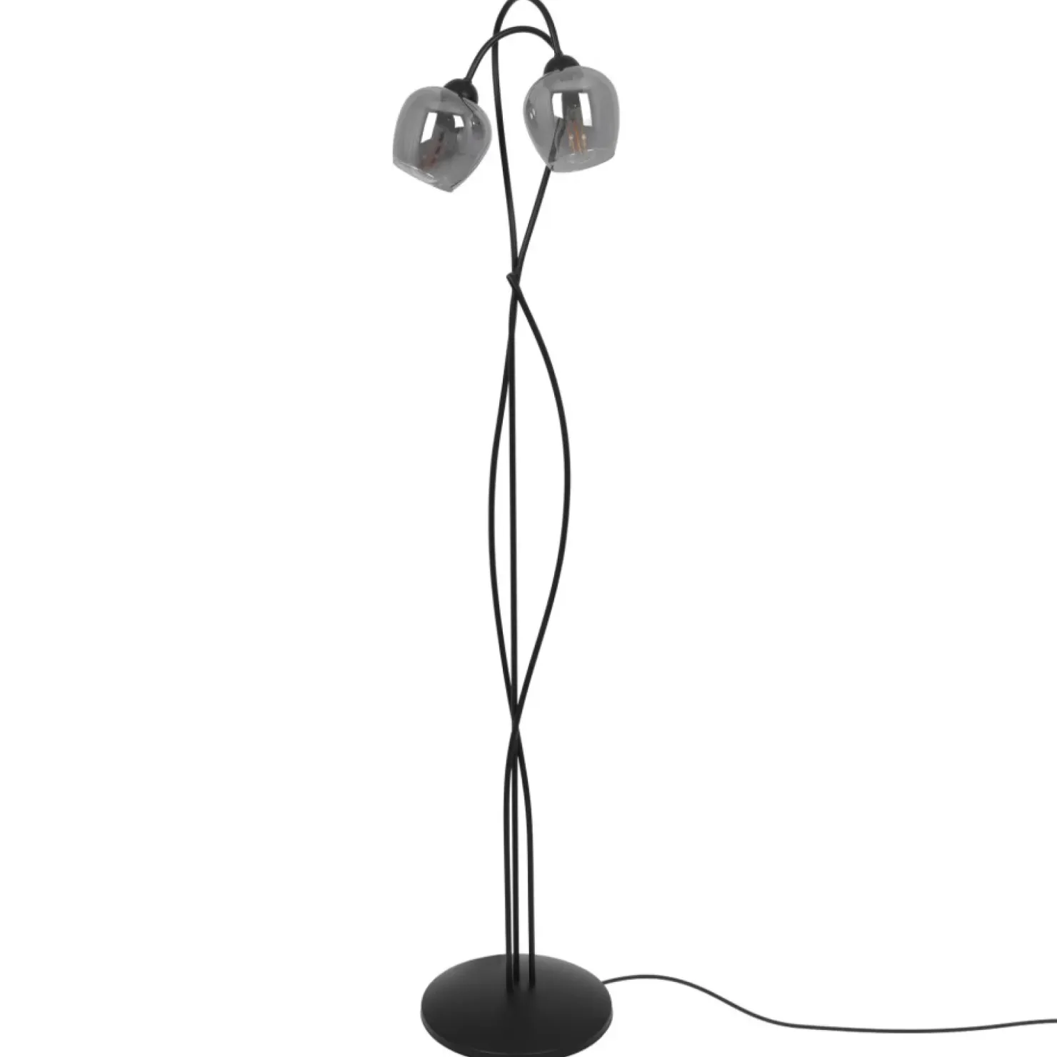 Wysoka lampa stojąca w kolorze grafitowym K-5198 z serii SARA | Kaja*Sklep Kaja New