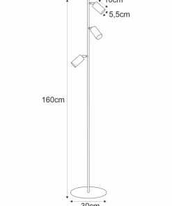 Wysoka lampa stojąca z regulowanymi tubami K-4905 ALTER | Kaja*Sklep Kaja Fashion