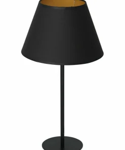 Wysoka lampka z czarno-złotym abażurem LX 3503 ARDEN | Kaja*Sklep Kaja Fashion