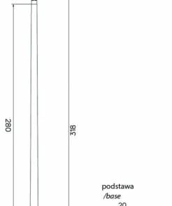 Wysoka, trzymetrowa lampa ogrodowa, gwint E27 MTS-ME27 z serii METIS | Kaja Oświ*Sklep Kaja Flash Sale