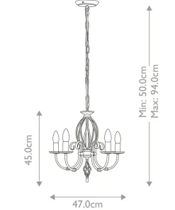 Wyszukana lampa wisząca, pałacowa ART5-AGD-BRASS z serii ARTISAN*Sklep Kaja Flash Sale