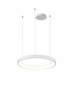 Fashion Sklep Kaja Żyrandol LED do salonu ⌀77,5cm ze ściemniaczem AZ5021 AGNES | Kaja białypiaskowany