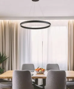 Store Sklep Kaja Żyrandol LED SMART duże koło ⌀100cm z pilotem AZ5050 MARCO | Kaja
