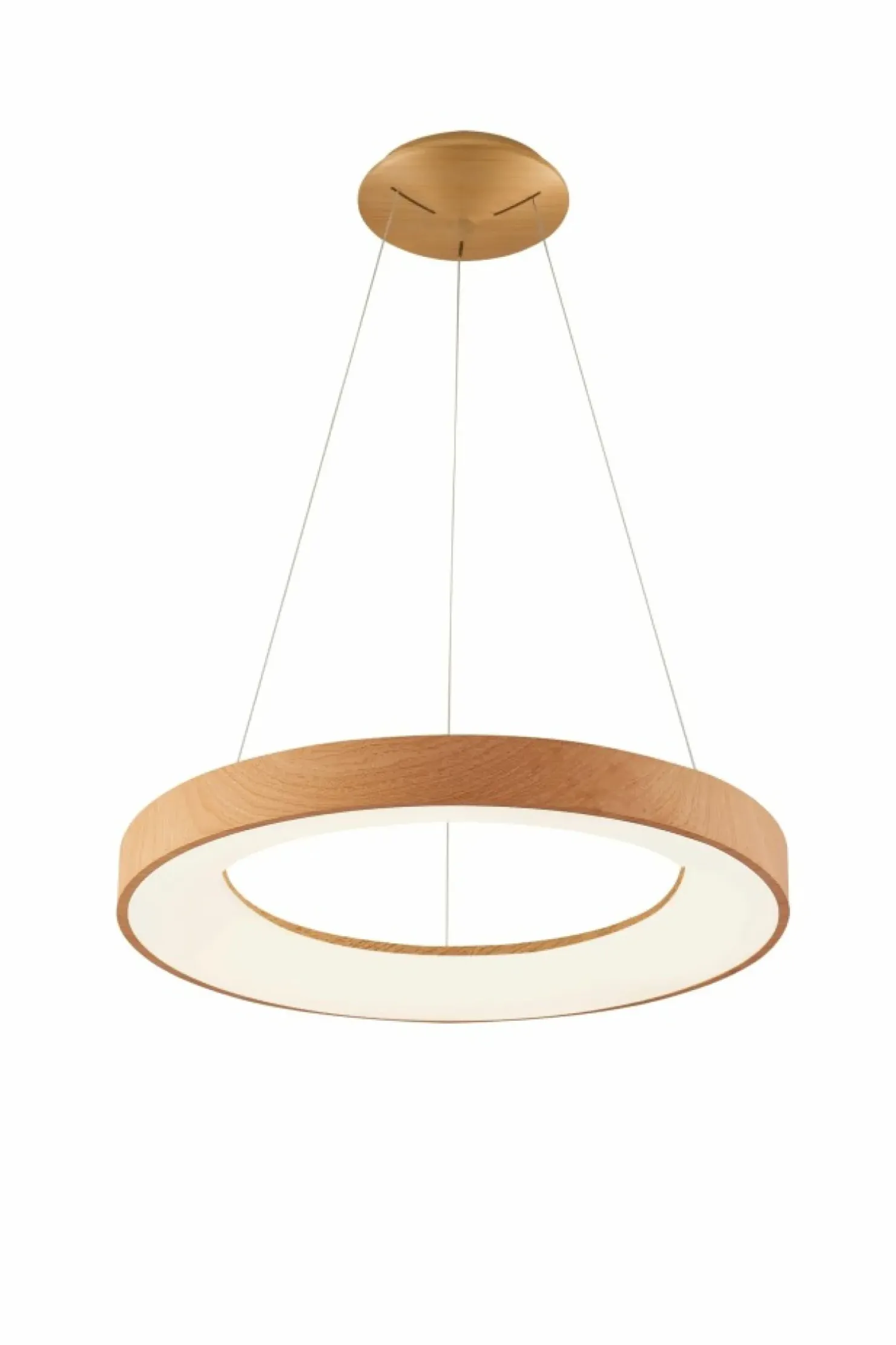 Outlet Sklep Kaja Żyrandol ledowa obręcz ⌀59,5cm z pilotem AZ5010 SANTANA | Kaja
