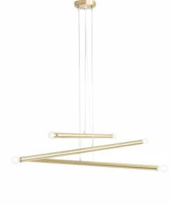Store Sklep Kaja Żyrandol nowoczesny złoty do salonu 1072K40 TUBO | Kaja Oświetlenie Zadzwońporabattel.783200183(8-16)/mailsklep@kaja.com.pl