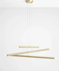 Store Sklep Kaja Żyrandol nowoczesny złoty do salonu 1072K40 TUBO | Kaja Oświetlenie Zadzwońporabattel.783200183(8-16)/mailsklep@kaja.com.pl