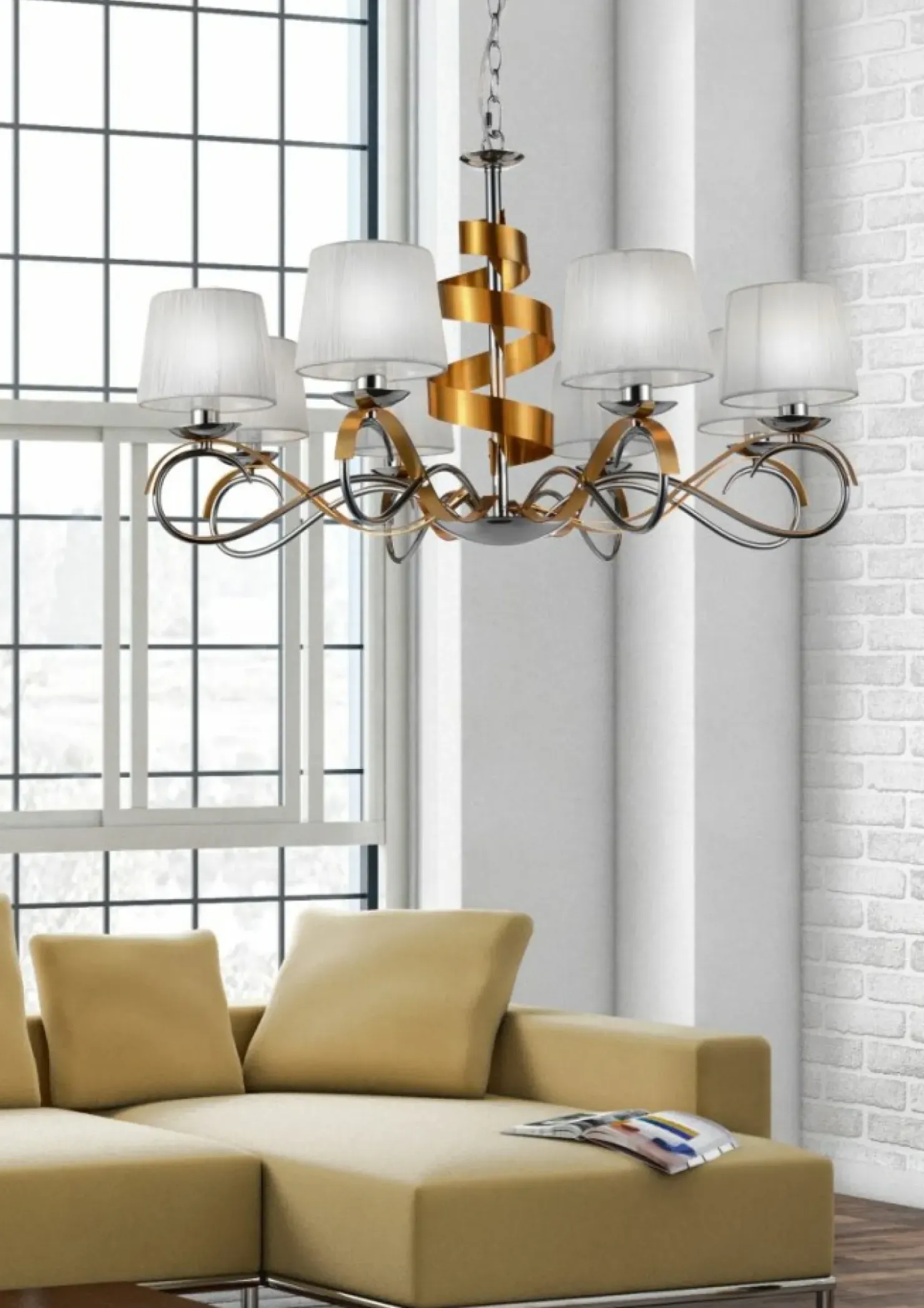 Żyrandol w stylu modern glamour 38-23469 DENIS | Kaja Oświetlenie*Sklep Kaja Best