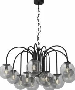 Store Sklep Kaja Żyrandol z 12 okrągłymi kloszami, do salonu LX 3698 CAMBRIDGE | Kaja