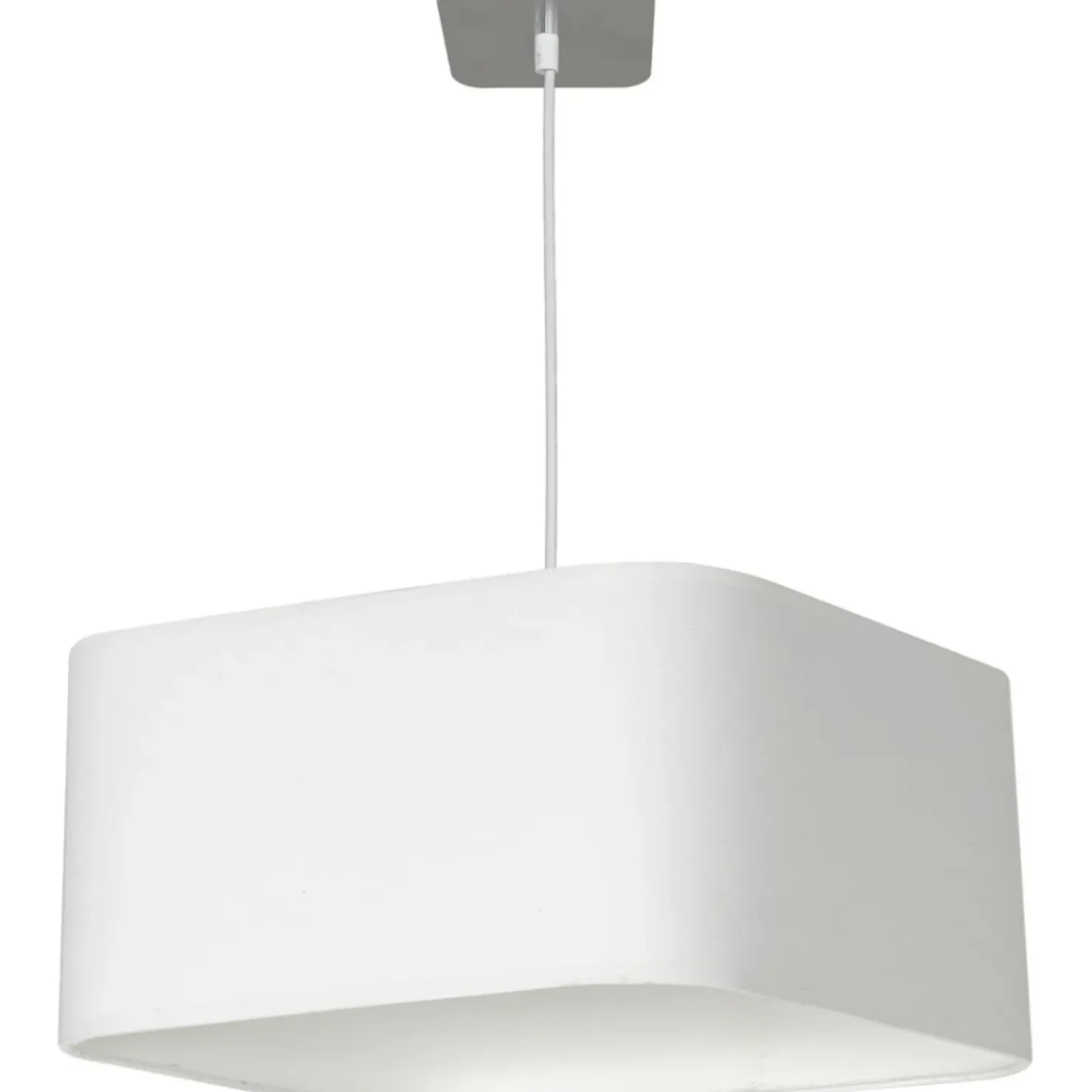Flash Sale Sklep Kaja Żyrandol z białym, kwadratowym abażurem ML6362 NAPOLI | Kaja