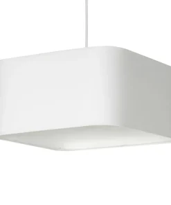 Flash Sale Sklep Kaja Żyrandol z białym, kwadratowym abażurem ML6362 NAPOLI | Kaja