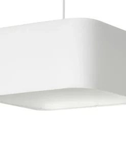 Flash Sale Sklep Kaja Żyrandol z białym, kwadratowym abażurem ML6362 NAPOLI | Kaja