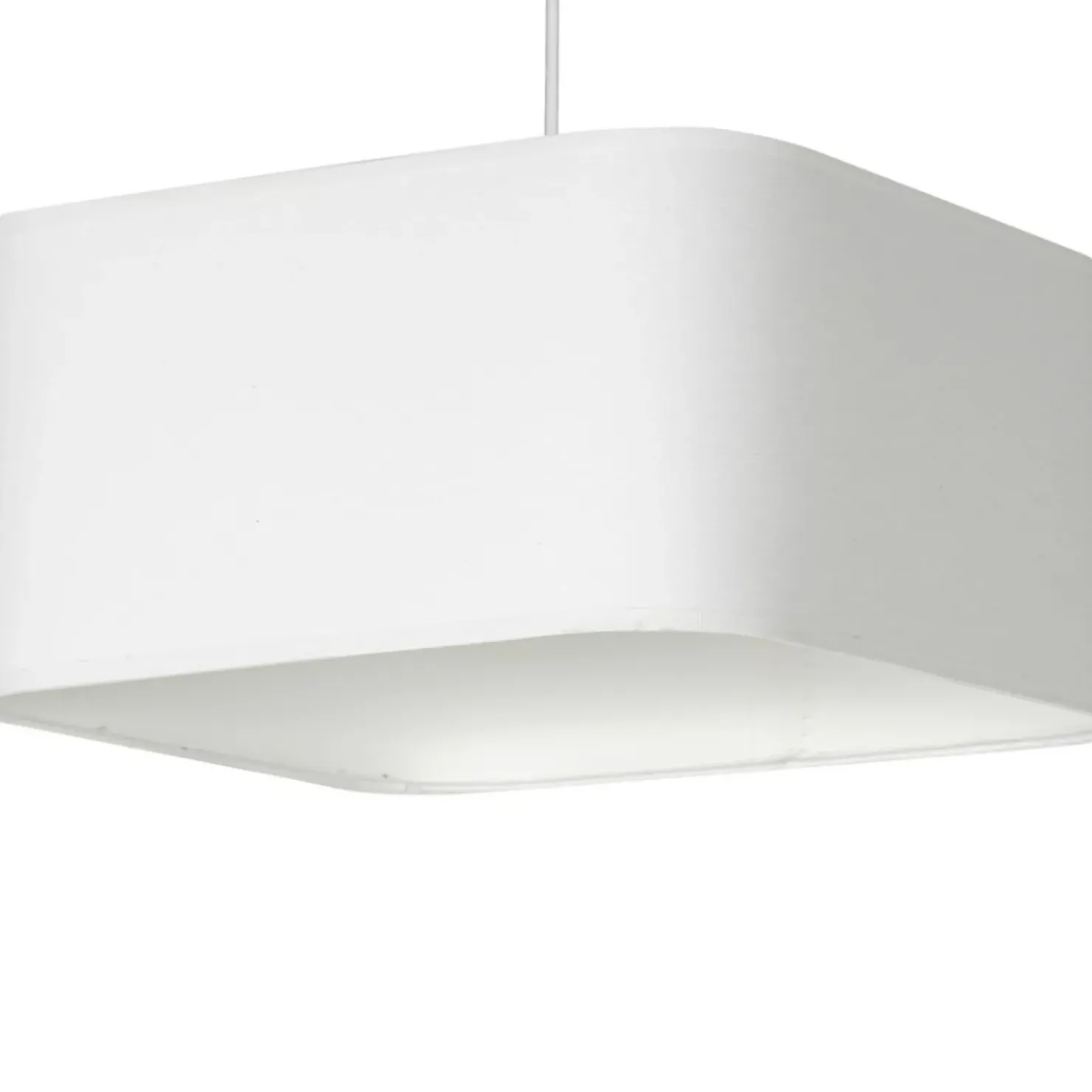 Flash Sale Sklep Kaja Żyrandol z białym, kwadratowym abażurem ML6362 NAPOLI | Kaja