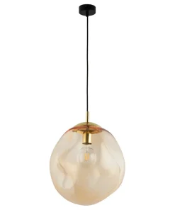 Store Sklep Kaja Żyrandol z bursztynowym kloszem TK 4261 SOL | Kaja Oświetlenie