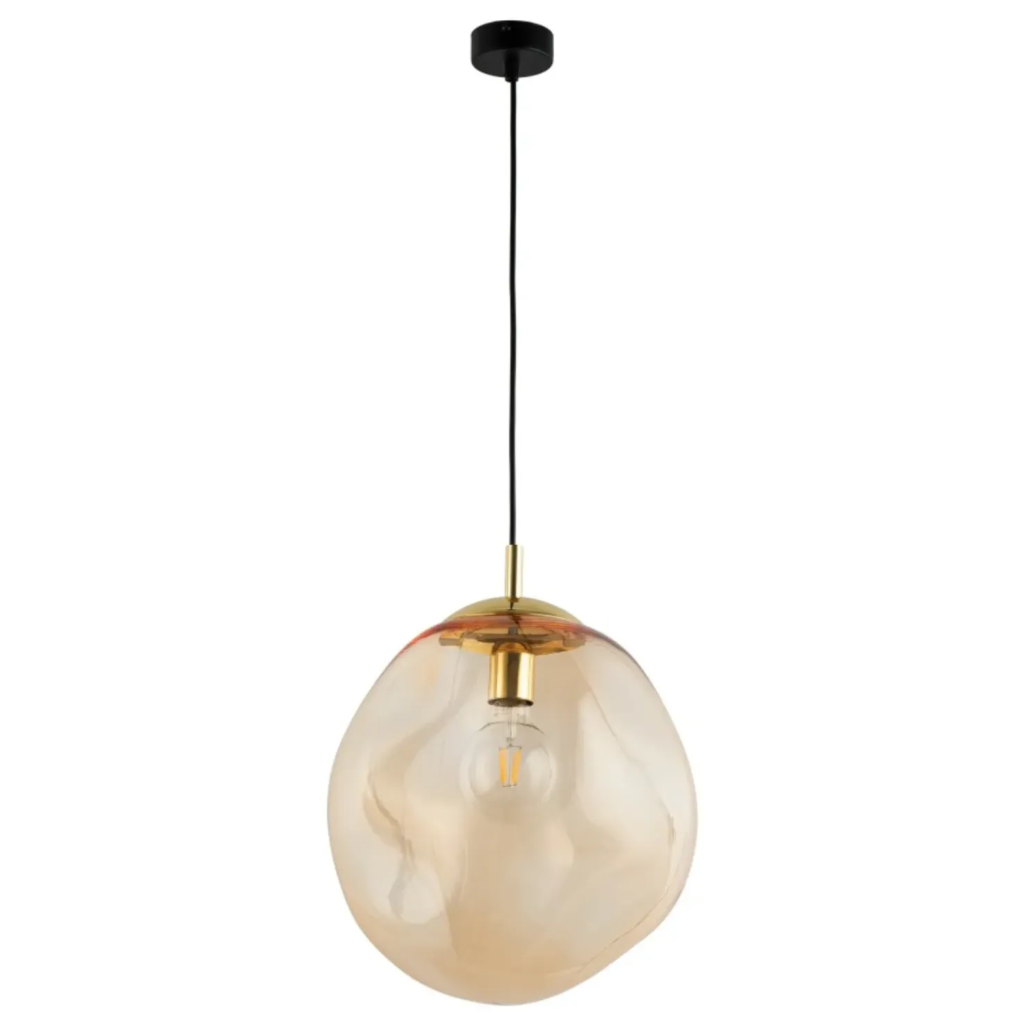 Store Sklep Kaja Żyrandol z bursztynowym kloszem TK 4261 SOL | Kaja Oświetlenie