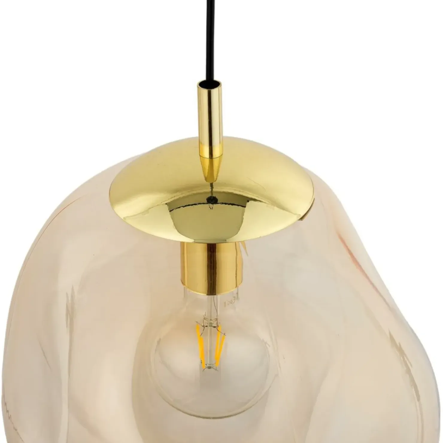 Store Sklep Kaja Żyrandol z bursztynowym kloszem TK 4261 SOL | Kaja Oświetlenie