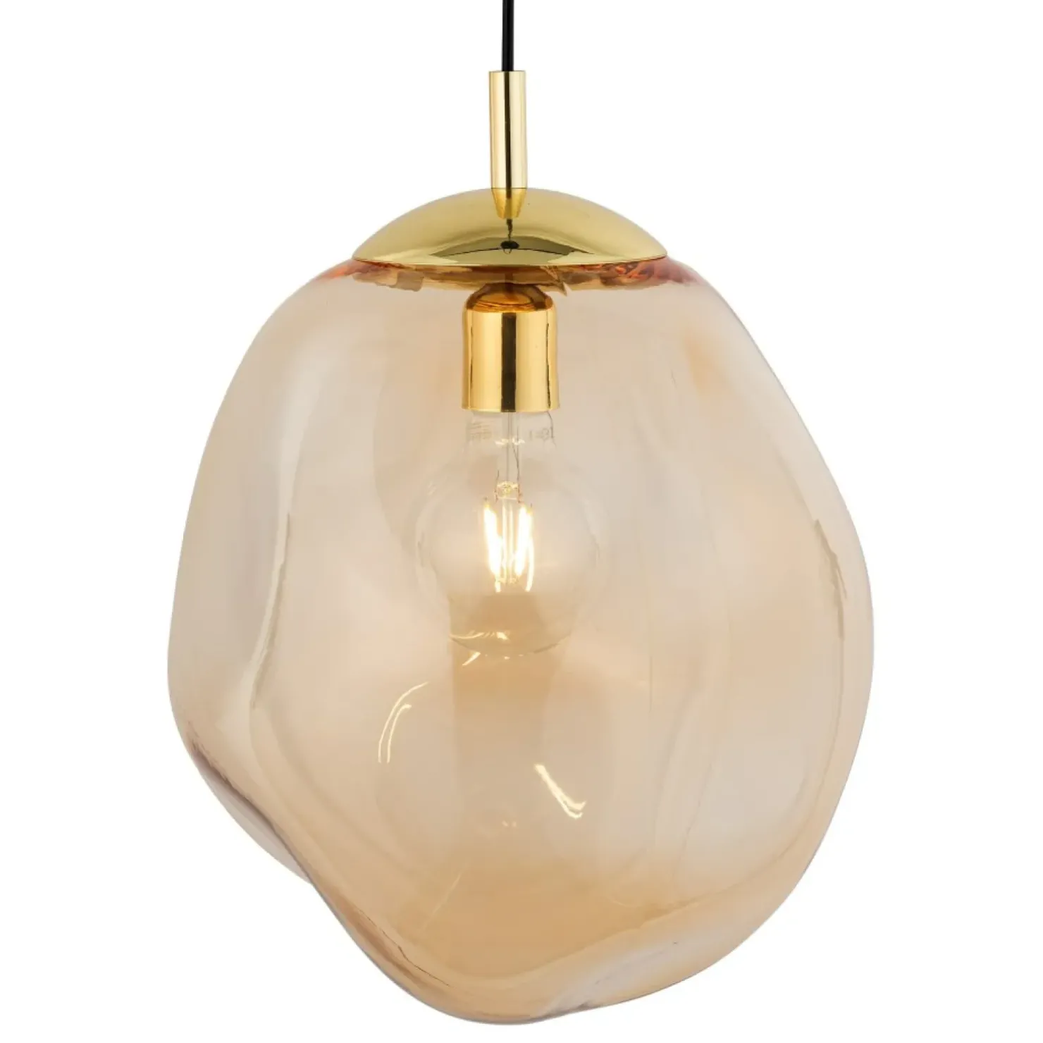 Store Sklep Kaja Żyrandol z bursztynowym kloszem TK 4261 SOL | Kaja Oświetlenie