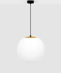 Flash Sale Sklep Kaja Żyrandol z dużym białym kloszem 30 cm K-4912 ISLA | Kaja Oświetlenie