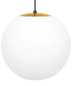 Flash Sale Sklep Kaja Żyrandol z dużym białym kloszem 30 cm K-4912 ISLA | Kaja Oświetlenie