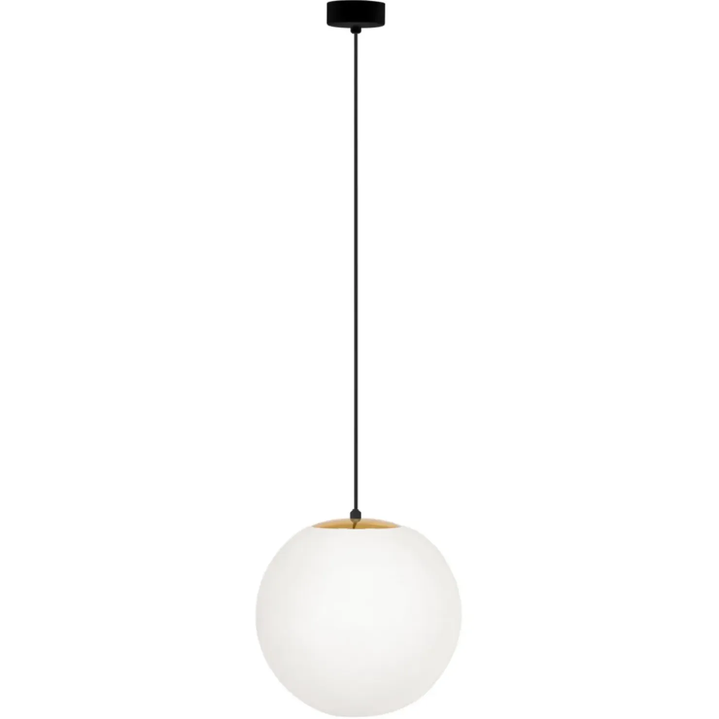 Flash Sale Sklep Kaja Żyrandol z dużym białym kloszem 30 cm K-4912 ISLA | Kaja Oświetlenie