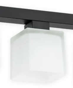 Żyrandol z geometrycznymi kloszami O2973 P3 CZA + BIA | Kaja*Sklep Kaja Discount