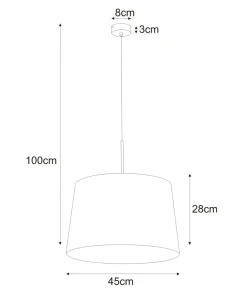 Shop Sklep Kaja Żyrandol z klasycznym abażurem K-4350 REMI BLACK | Kaja Oświetlenie czarny