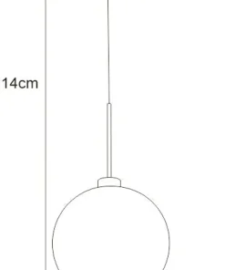 New Sklep Kaja Żyrandol zwis z okrągłym kloszem K-4855 LAMBERT | Kaja Oświetlenie