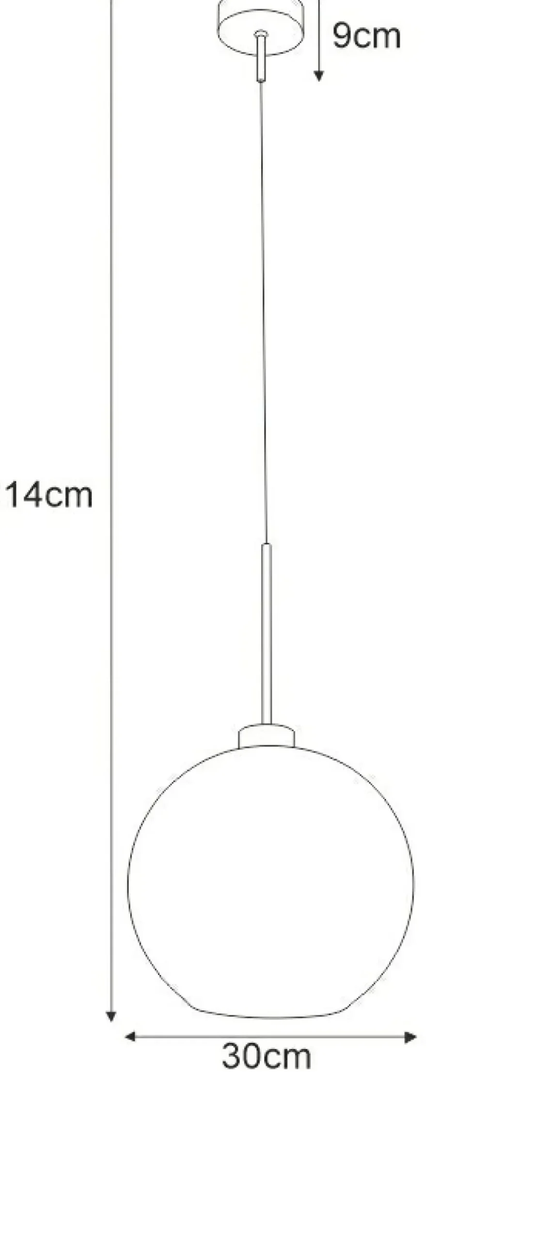 New Sklep Kaja Żyrandol zwis z okrągłym kloszem K-4855 LAMBERT | Kaja Oświetlenie