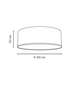 New Sklep Kaja Zabudowana lampa LED do sypialni ⌀28cm 4792812 JOSEFINA | Kaja