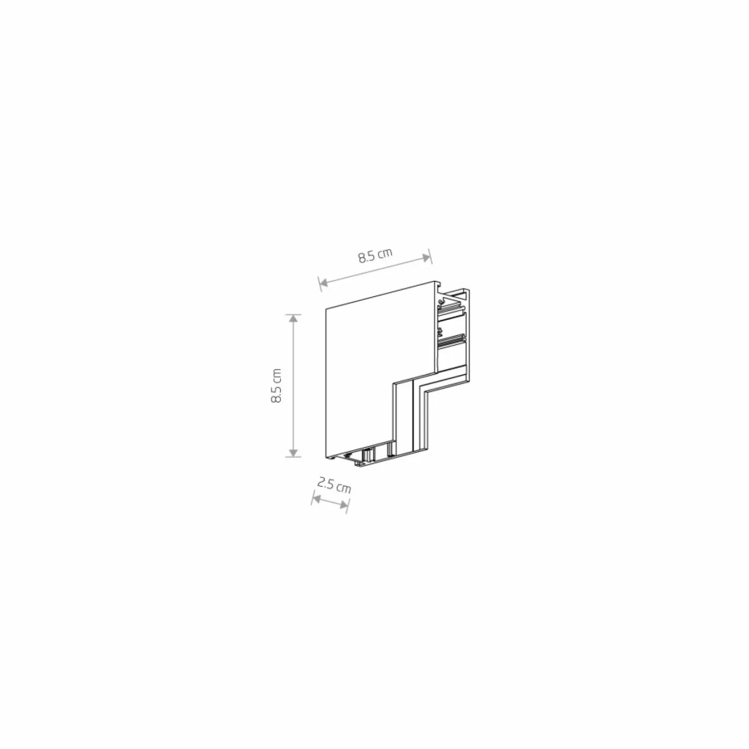 Złączka natynkowa do szyny magnetycznej 1F 10165 LVM ACCESORIES | Kaja*Sklep Kaja Clearance